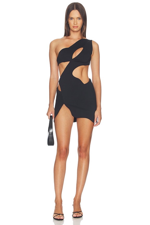 view 1 of 4 VESTIDO SWAN in Black