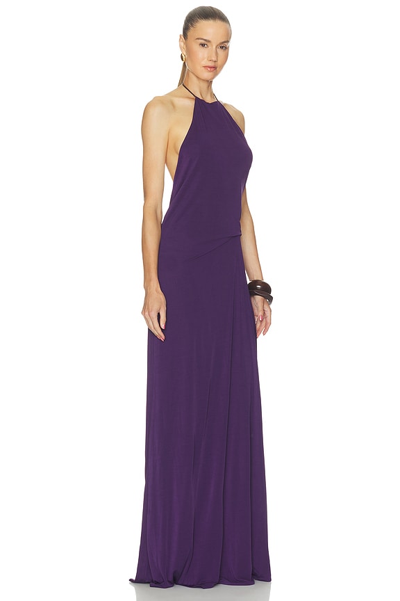 Hope Open Back Leather Tye Dress