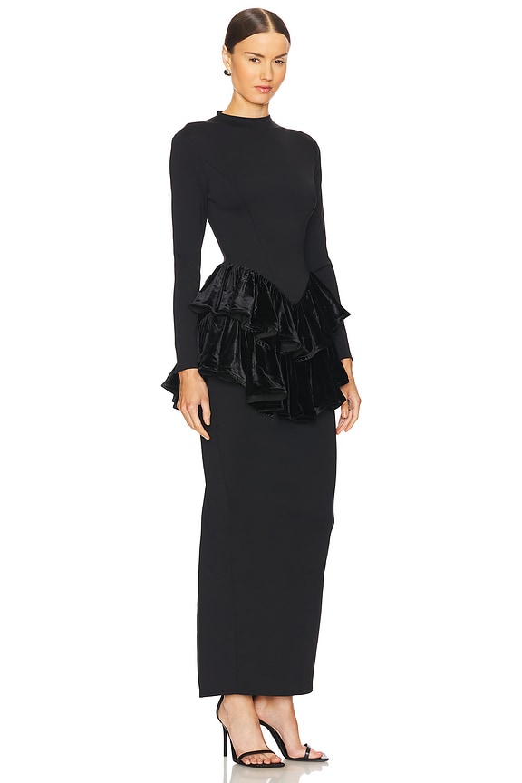 view 2 of 3 МАКСИ ПЛАТЬЕ CHA in Black