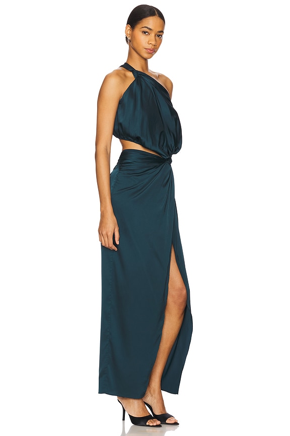 view 2 of 4 ROBE MI-LONGUE HAZEL in Turquoise