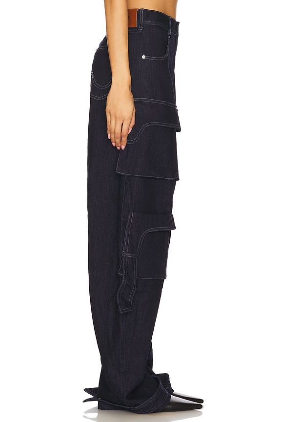 view 2 of 6 Rae Denim Cargo in Dark Denim