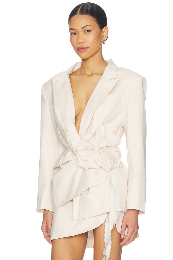 view 2 of 4 CHAQUETA FLORA in Cream