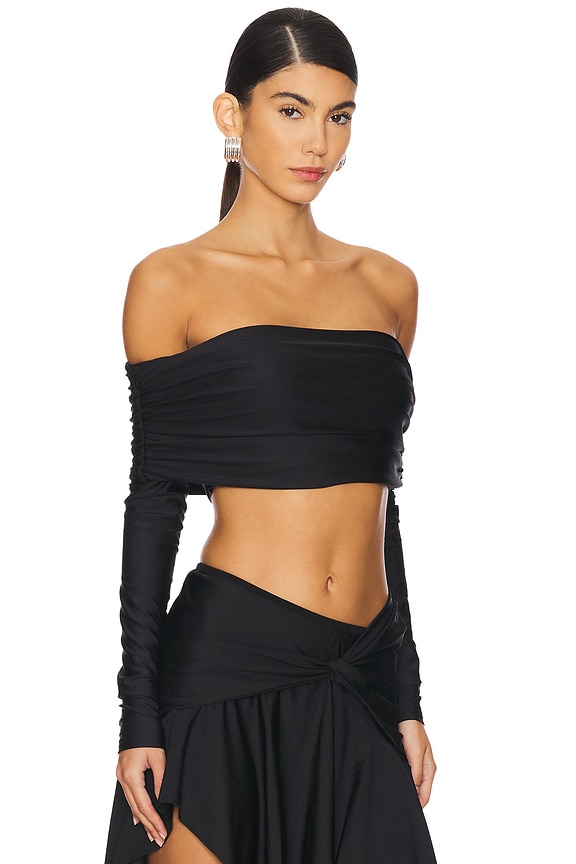 view 2 of 4 Ciaran Crop Top in Black