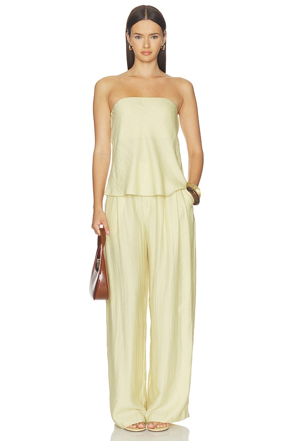 Sana Strapless Linen Top
