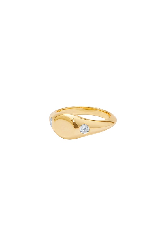view 2 of 2 Side Eye Ring in 14k Gold Plated