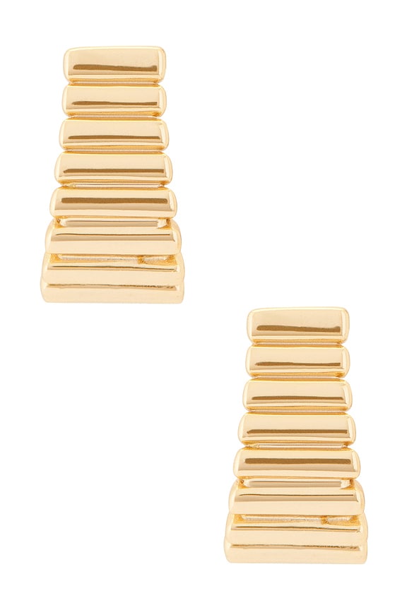 view 2 of 2 Stair Earrings in 14k Gold Plated