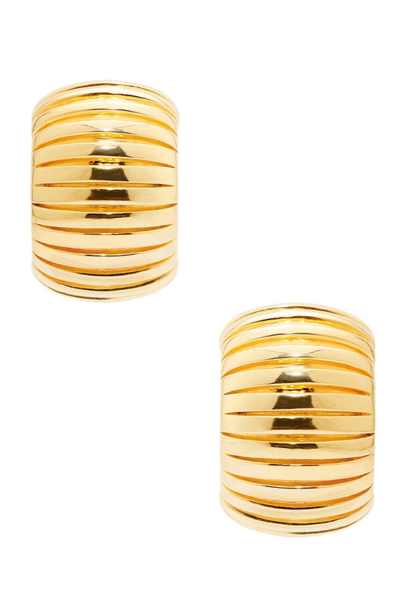 view 2 of 2 Small Step Earring in 14k Yellow Gold Plated