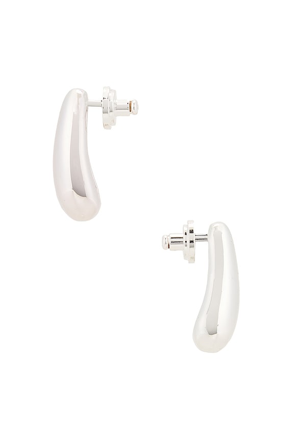 view 2 of 2 PENDIENTES PENNE in Brass & Sterling Vermeil