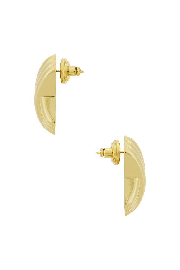 view 2 of 2 PENDIENTES TRIPLE X in Brass & 14k Gold Vermeil