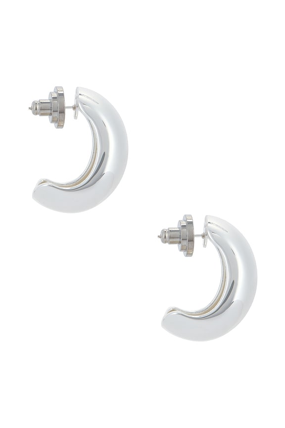 view 2 of 3 PENDIENTES BULLES in Brass & Sterling Vermeil