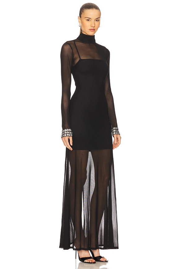 view 2 of 4 ROBE EMILIA in Black