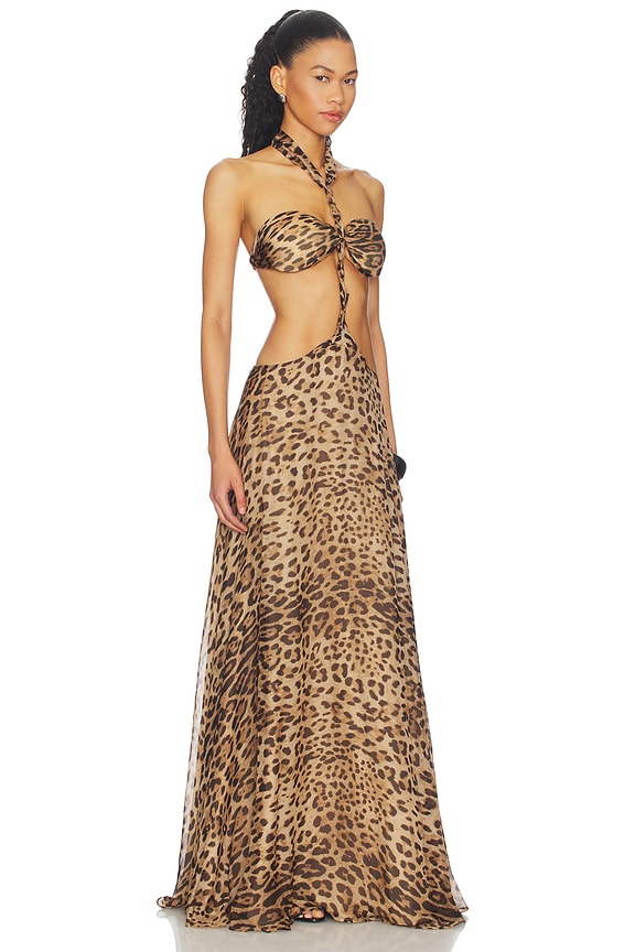 view 2 of 3 VESTIDO KIRA in Animal Print