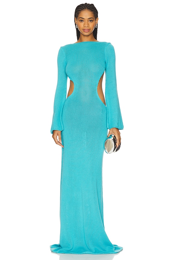 view 2 of 4 Maite Dress in Turquoise