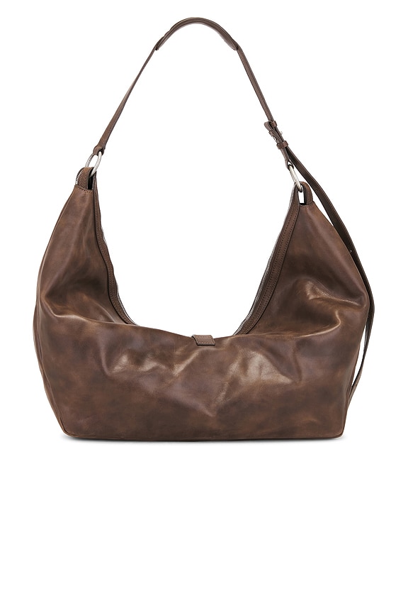 view 2 of 4 BOLSO HOBO in Washed Brown Pull Up