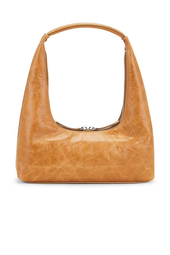 view 2 of 4 Hobo Shoulder Bag in Soft Camel Pull Up Crinkle