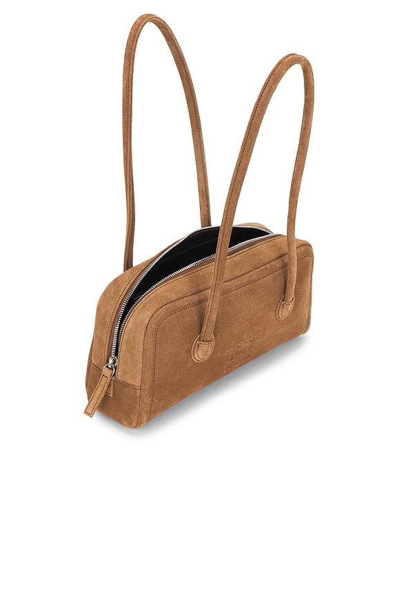 MARGESHERWOOD Soft Boston Bag in Cappuccino Suede | REVOLVE