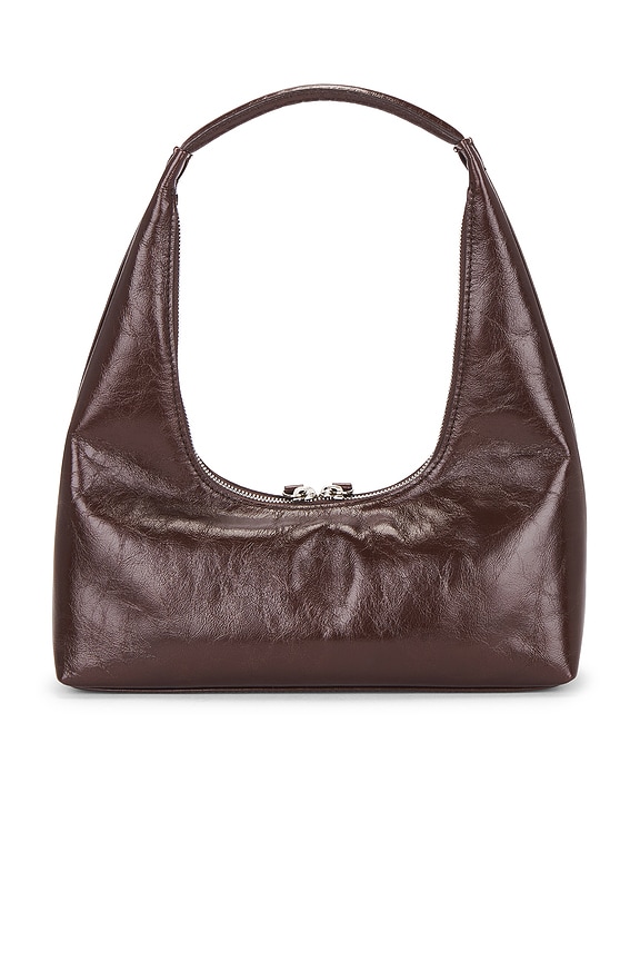 view 2 of 4 SAC PORTÉ ÉPAULE HOBO HOBO SHOULDER BAG in Mocha Crinkle