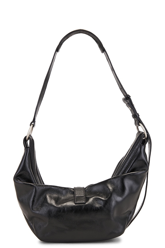 view 2 of 4 BOLSO HOBO in Black Glossy Plain