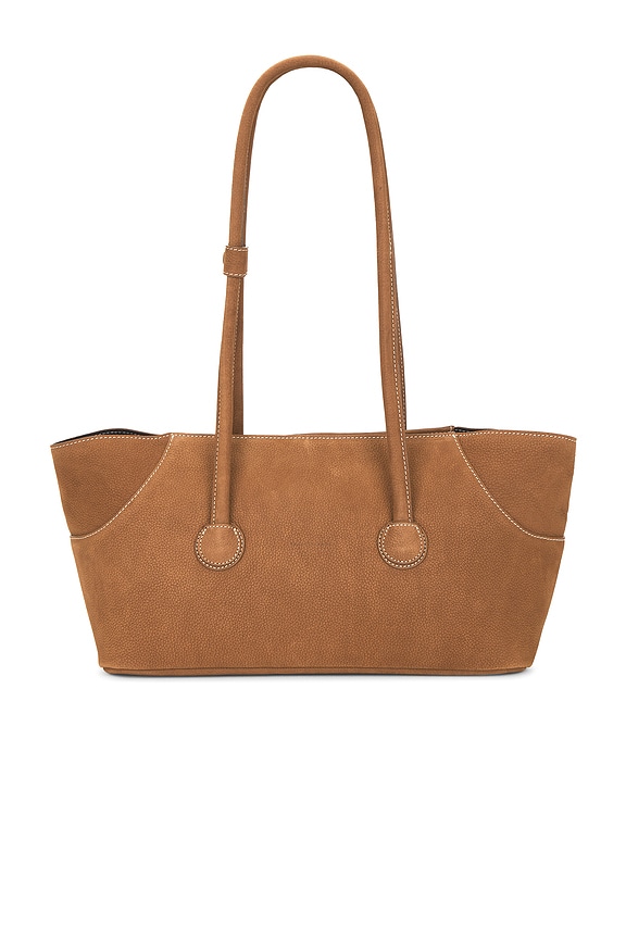 view 1 of 4 SAC À BANDOULIÈRE GRAND FORMAT BOAT SHOPPER in Chestnut Nubuck