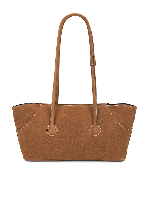 view 2 of 4 SAC À BANDOULIÈRE GRAND FORMAT BOAT SHOPPER in Chestnut Nubuck