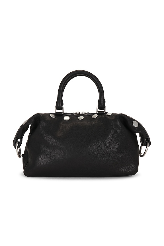 view 2 of 5 Dumpling Stud Mini in Black Washed Nappa