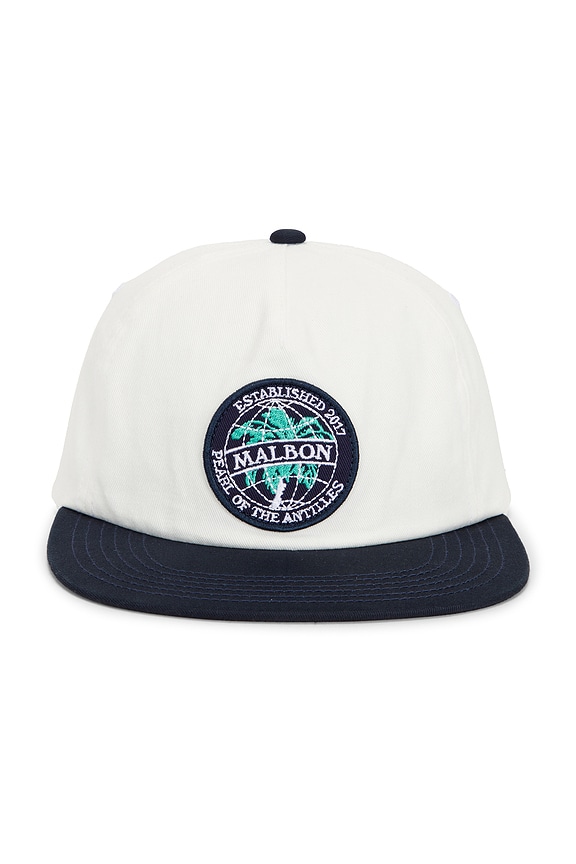 view 1 of 2 Palmera Snapback Hat in White & Midnight