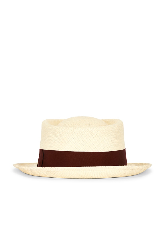 view 2 of 3 Anton Straw Hat in Straw & Raspberry Truffle
