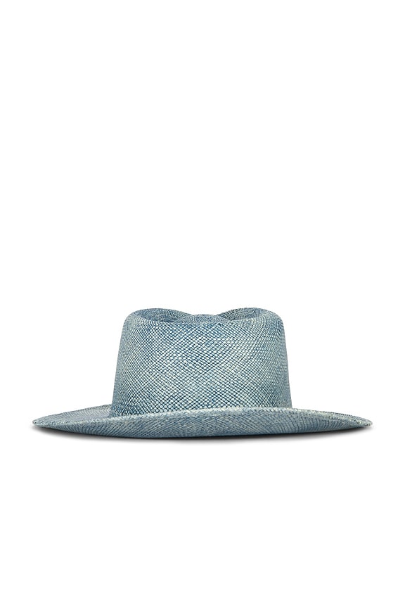 view 2 of 2 Indigo Straw Hat in Indigo Dye