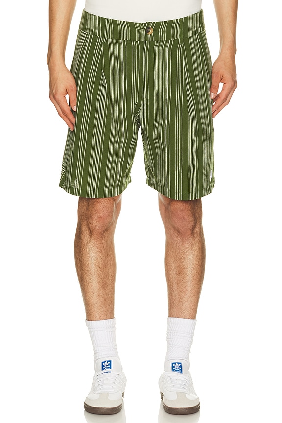 view 1 of 5 Arena Short in Chive Stripe