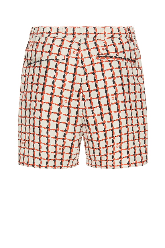 view 2 of 3 Lattice Nylon Short in Red