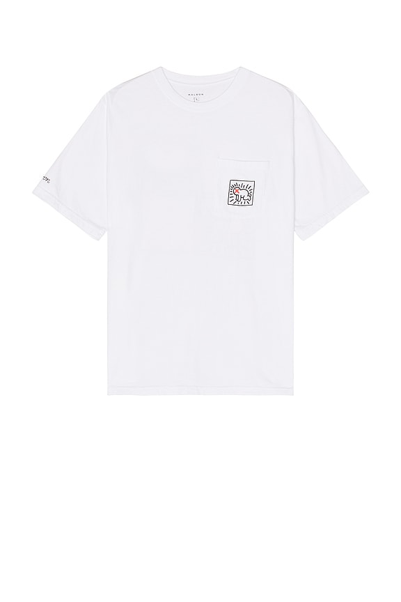 view 2 of 3 x Keith Haring Pocket Tee in White