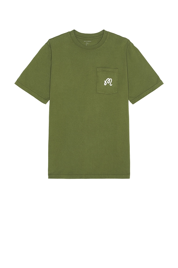 view 2 of 4 Gelato Stand Pocket Tee in Cypress Green
