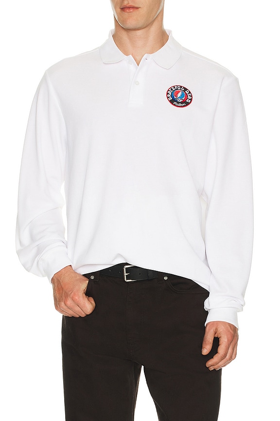 view 2 of 5 x Grateful Dead Stealie Polo in White