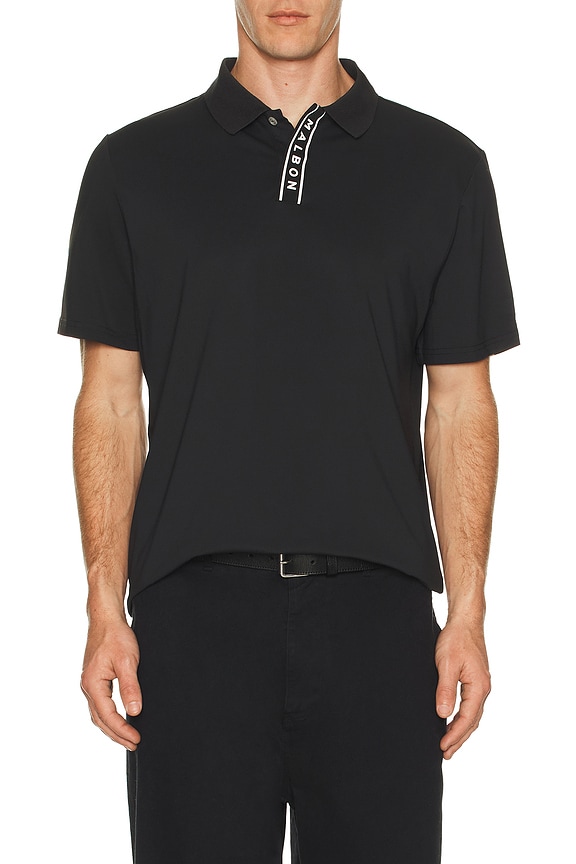 view 1 of 4 Block Placket Polo in Black