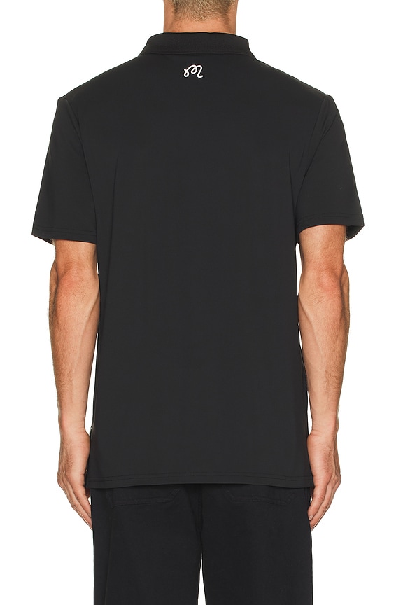 view 2 of 4 Block Placket Polo in Black