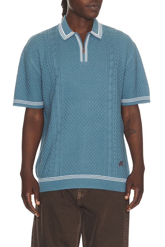 view 1 of 5 Navarro Polo in Aegean Blue