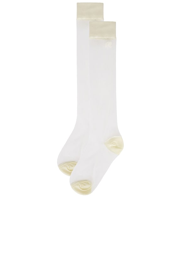 view 2 of 2 Leandra Knee Sock in Ivory