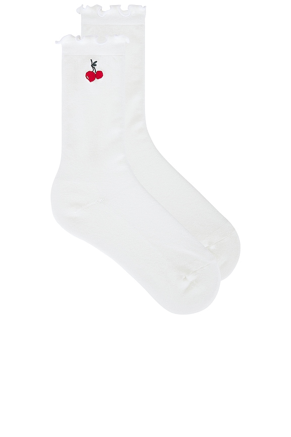 view 1 of 2 X Hvn Allita Sock in White