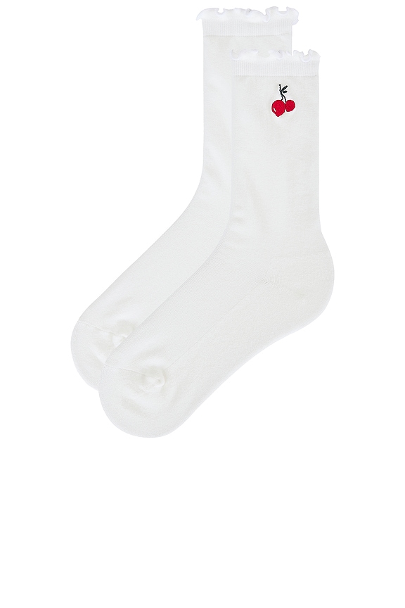 view 2 of 2 X Hvn Allita Sock in White