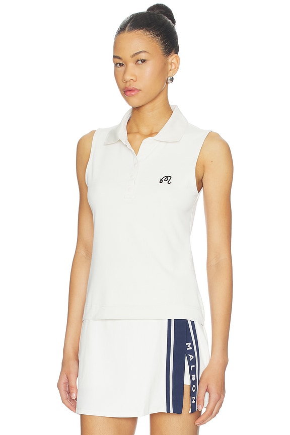 view 2 of 5 Claudio Polo Top in White