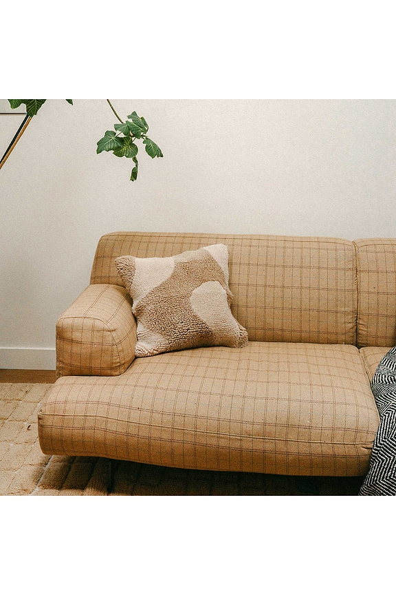 view 2 of 4 Otis Throw Pillow in Beige & Pecan