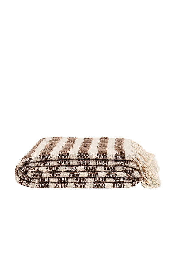 view 2 of 2 Ramona Throw in Cream & Caribou