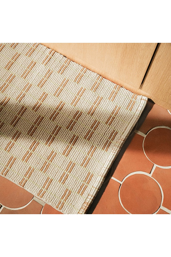 view 2 of 3 ALFOMBRA DE COCINA Y BAÑO LUPE KITCHEN & BATH MAT in Lime & Tan
