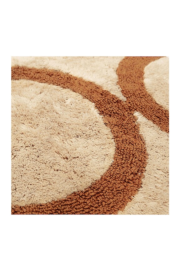 view 2 of 3 Palomino Bath Mat in Beige & Dark Camel