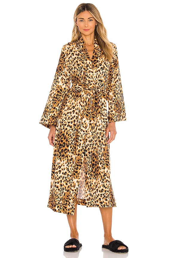 view 2 of 4 Kimono Robe in Leopard