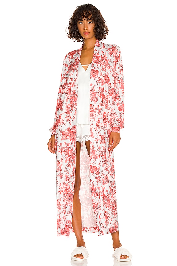 view 2 of 4 Skyler Robe in Ruby Bloom