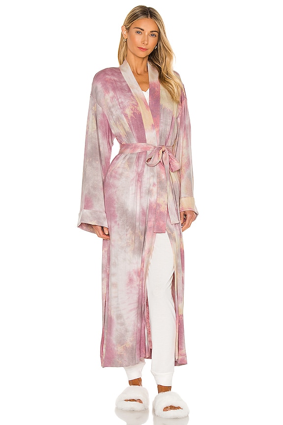 view 2 of 4 Kimono Robe in Blush Tie Dye