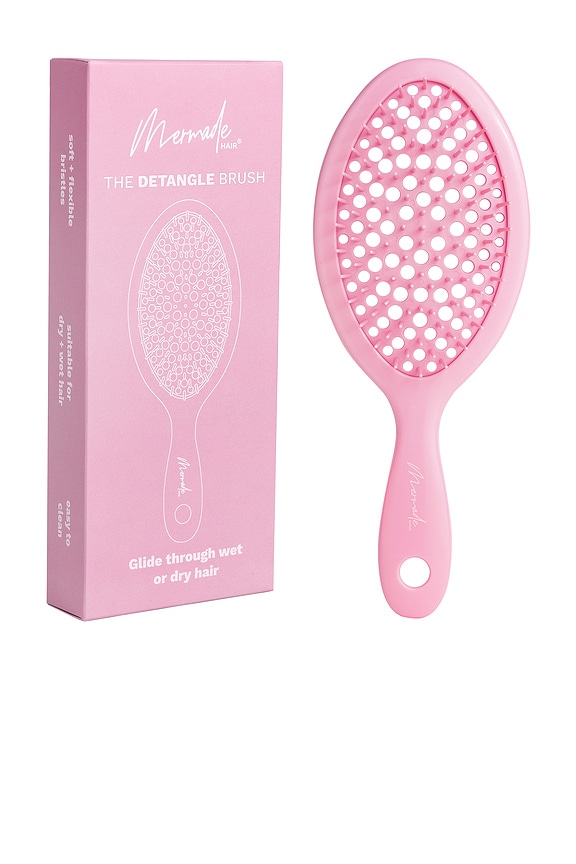 view 2 of 5 CEPILLO DESENREDANTE HECHO A MANO MERMADE DETANGLE BRUSH in Pink