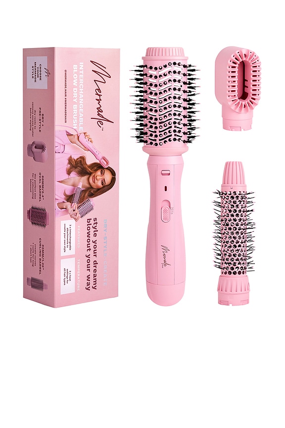 view 2 of 4 Interchangeable Blow Dry Brush in Pink