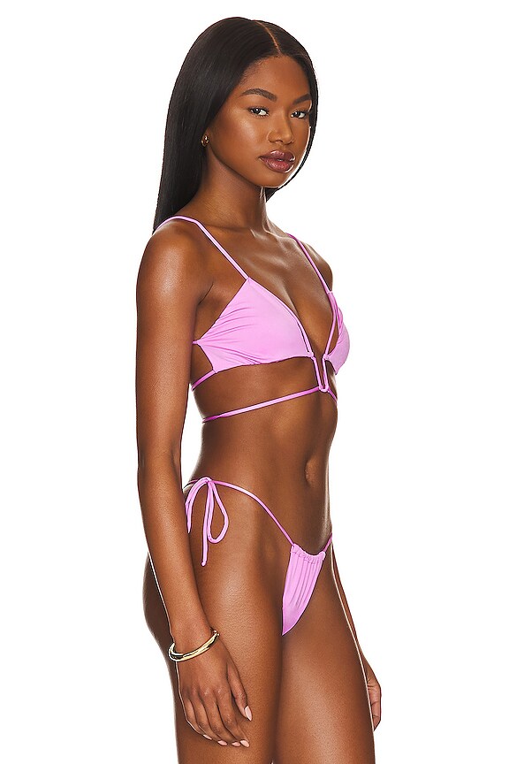 view 2 of 5 Money Maker Deep U String Top in Orchid